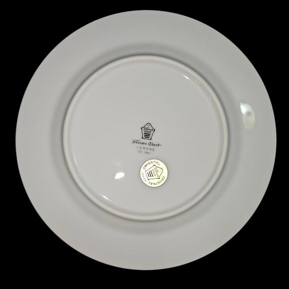 Treasure Chest Lenore 7001 Japan Floral Salad Plates 6.75” Set of 4 - Picture 2 of 4